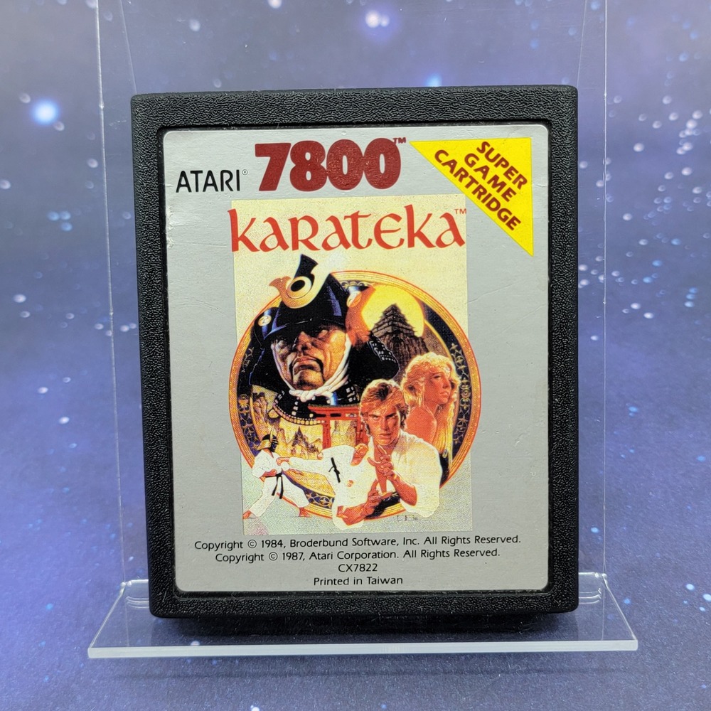 Atari 7800 Karateka Super Game Cartridge CX7822 Vintage Retro Video Game